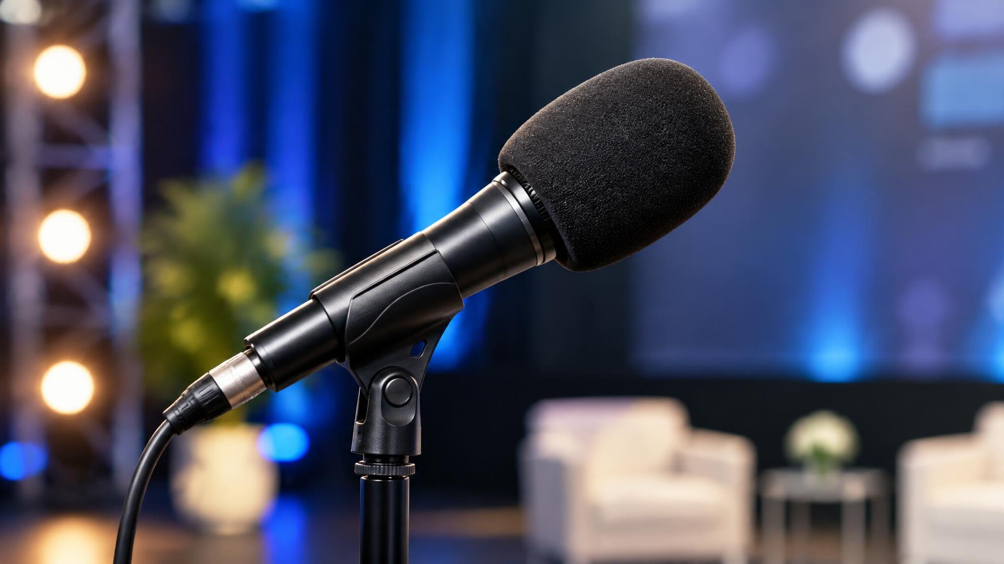 Studio microphone for interviews